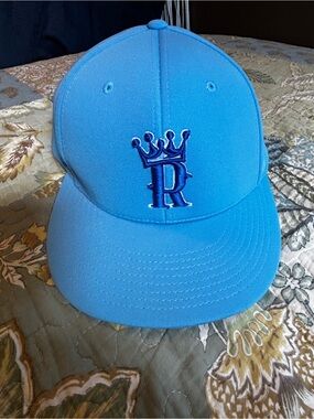 Embroidered Crown 'R' Baseball Cap - Blue KC ROYALS